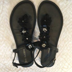 Big Buddha Black Sandals